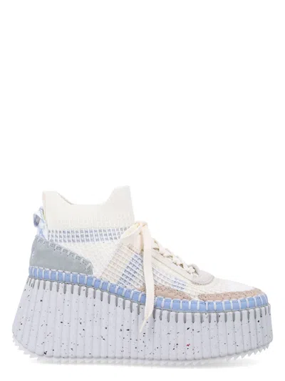 CHLOÉ WOMEN'S NAMA WEDGE WOMAN'S SNEAKER