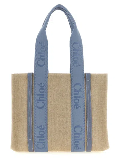 Chloé Women Natural Woody Large Tote, Onesize Luxury Totes For Women Darveys In Multi