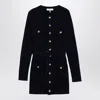 Chloé Cardigan Ajusté Utilitaire En Maille De Laine Femme Bleu Taille S 81% Laine, 19% Viscose In Blue