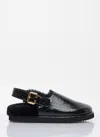 Chloé Cracked Leather Mule