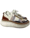 Chloé Women's Nylon Nama Sneaker, Size Eu | 37 (authentic Pre-loved) In Multi