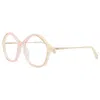Chloé 52mm Round Optical Glasses In Multi