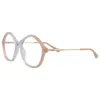 Chloé 52mm Round Optical Glasses In Multi
