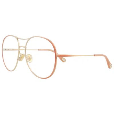 Chloé Aviator-frame Metal Optical Frames In Multi