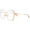 Chloé Round-frame Metal Optical Frames In Gold