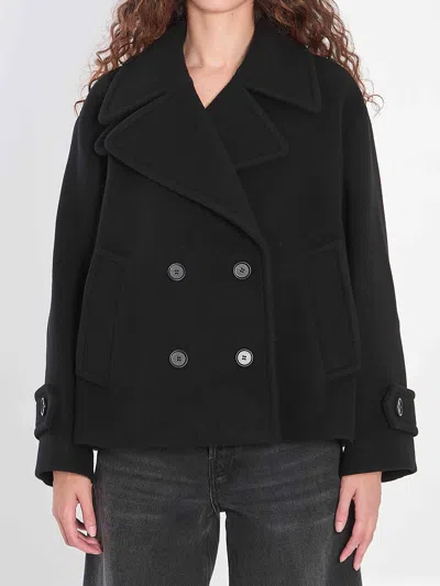 Chloé Chloe Women Oversized Short Coat In Black