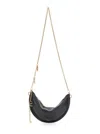 Chloé Icons Crescent-shaped Chain Shoulder Bag In Black