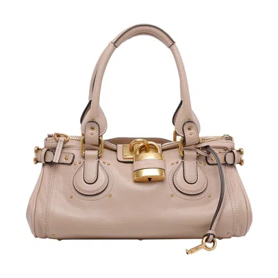 Chloé Paddington Handbag In Purple