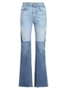 Chloé Patchwork Denim Jeans In Blue