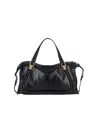 Chloé Paraty 24 Piccola Leather Shoulder Bag In Black