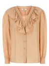 Chloé Silk Shirt With Rouches