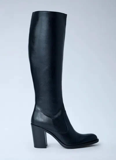 Chloé 80mm Leather Knee-high Boots In Multi