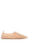 Chloé Rita Blushy Beige Ballet Flats In Transparent Mesh Women In Multi