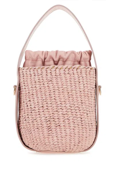 Chloé Chloe Women Pink Suede Bucket Bag