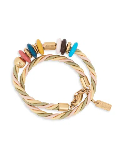 Chloé Women's Plage Goldtone & Beaded Bracelet In Multi
