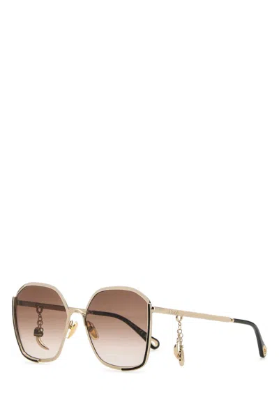 Chloé Chloe Women Platinum Metal Aly Sunglasses In Silver