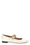 Chloé Polly Patent Ballerina Flat In White