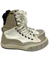 Chloé Women's Polyester Clint High-top Sneaker, Size It | 35 (authentic Pre-  Loved) In Green