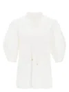 Chloé Chloe Tie Tunic Shirt Buttercream