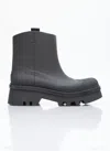 Chloé Elegant Mini Rain Boots With Scallop Detailing