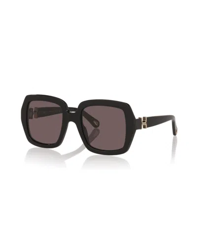 Chloé Women's Rectangle Sunglasses, Ch0301s 6n000575 In Black
