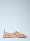 Chloé Rita Blushy Beige Ballet Flats In Transparent Mesh Women In Multi