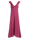 Chloé Chloe Women Tyrian Purple Crepe Dress In Pink