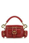 Chloé Chloè Red Flame Buffalo Leather Camera Bag In Multicolor