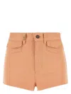 Chloé High Waist Shorts With Front And Back Pockets