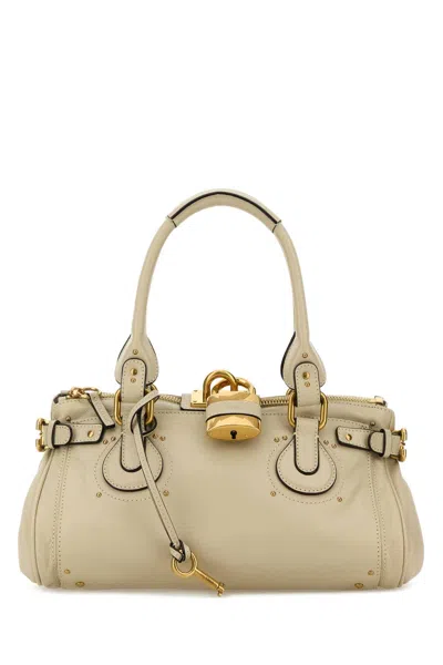 Chloé Chloe Women Sand Leather Paddington Shoulder Bag In Brown