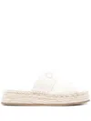 Chloé Mila Flatform Slides In White
