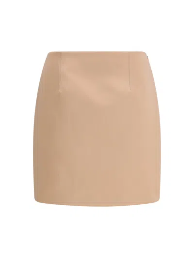 Chloé Multicolor Polyester Mini Skirt In Brown