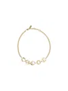 Chloé Women Script Choker Necklace In Pink