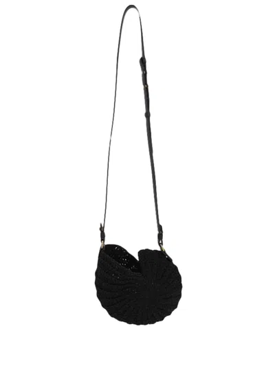 Chloé Women Sea Treasures Crochet Shoulder Bag In Black