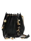 Chloé Sea Treasures Pleated Crossbody Bag In Leather In Black