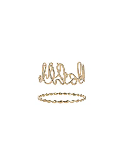 Chloé Gold-plated Brass Iconic Bracelet Set
