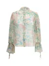 Chloé Peony Print Blouse In Silk Muslin