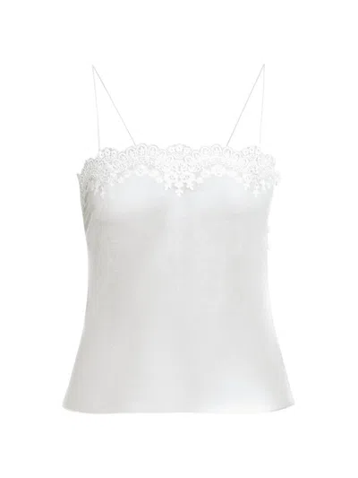 Chloé Women's Sheer Cami Top In Dusty White
