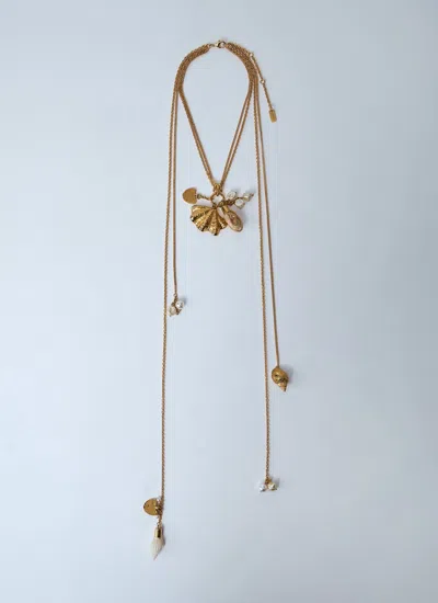 Chloé Shells Pendant Necklace In Gold