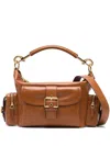 Chloé Shoulder Bag In Shiny Leather In Brown