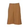 Chloé Chloe' Women Shorts Bermuda Wide Leg And High Waist In Cotton