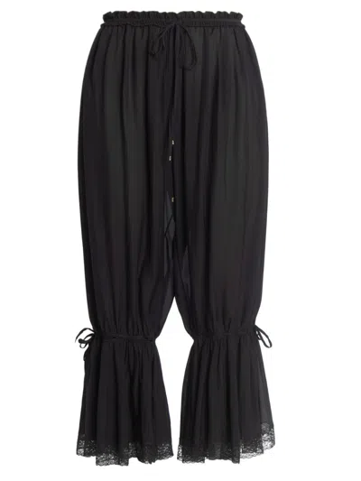 Chloé Women's Silk Bloomer Pants In Black