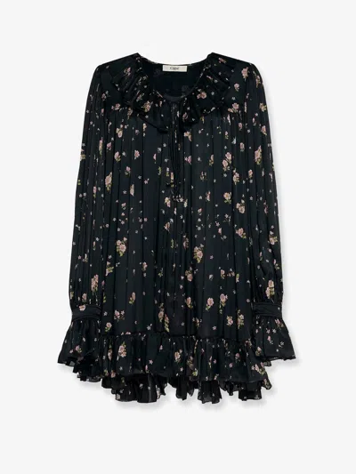Chloé Long Sleeved Blouse In Black