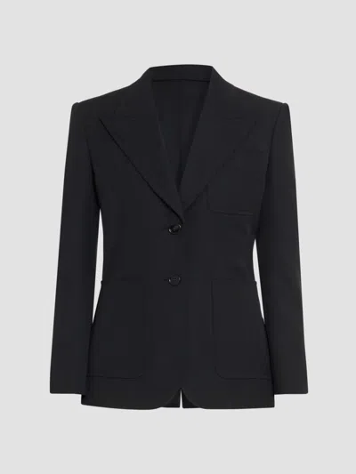 Chloé Women's Single-breasted Wool Blazer In Black