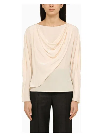 CHLOÉ WOMEN'S SKIN CREPE BLOUSE T-SHIRT