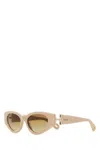 Chloé Chloe Women Skin Pink Acetate Sunglasses In Pink