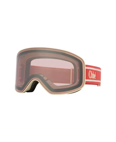 Chloé Women's Ski/snow Goggles Sunglasses, Ch0072s 6n000372 In Neutral