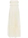 Chloé Chloè Silk Long Dress In White