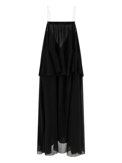 CHLOÉ CHLOE WOMEN SLESSLEEVES MIDI DRESS