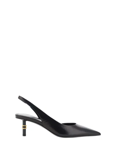 Chloé Chloe Marcie 75 Leather Slingback Pumps In Black